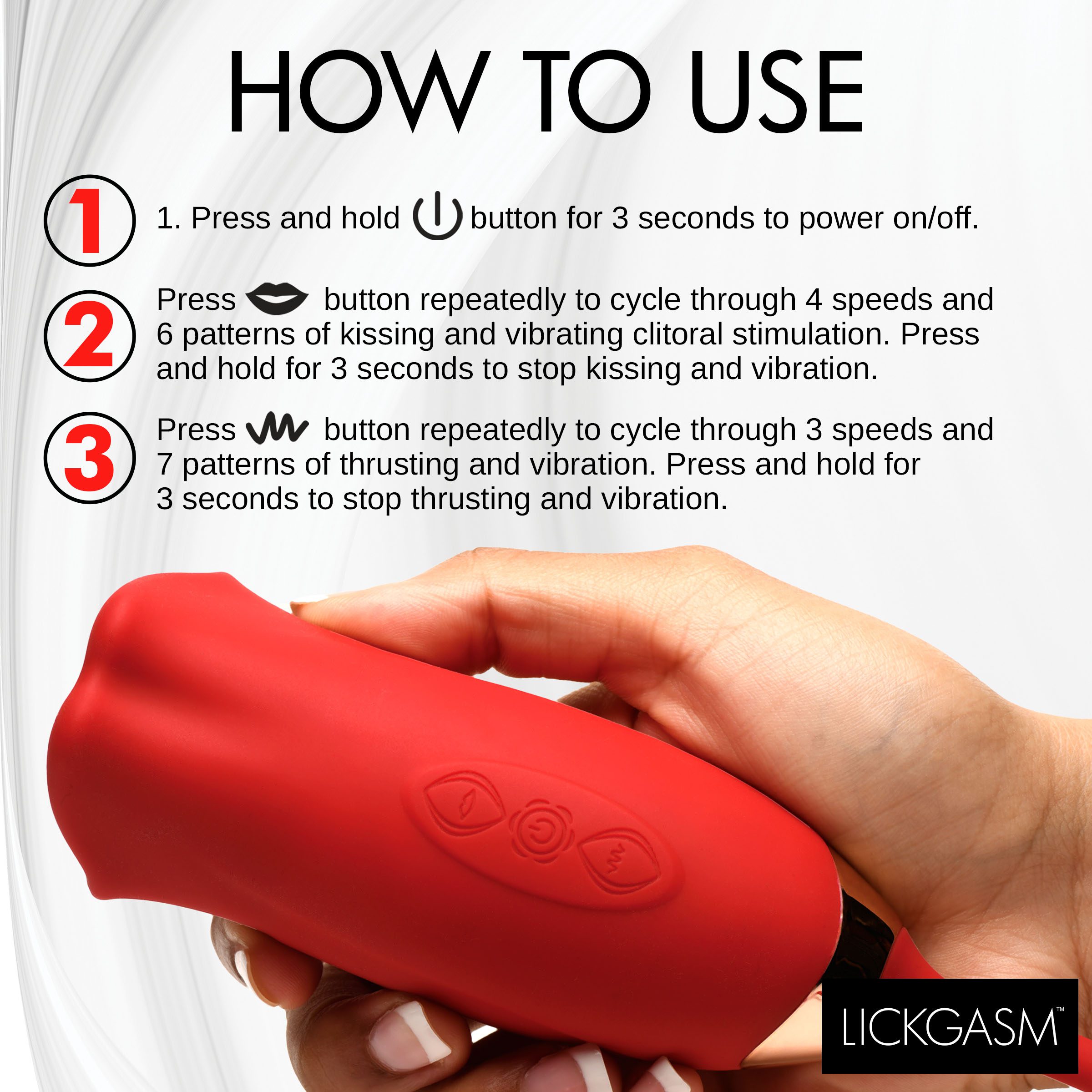 Magic Kiss Clitoral Stimulator with Thrusting Vibrator - Image 8