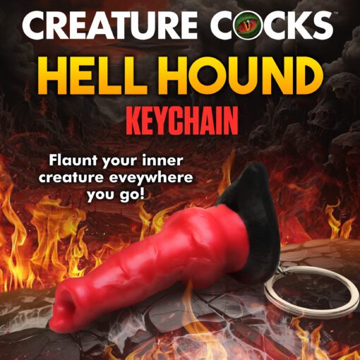 Hell Hound Mini Dildo Key Chain - Image 2