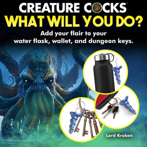 Lord Kraken Mini Dildo Key Chain - Image 8