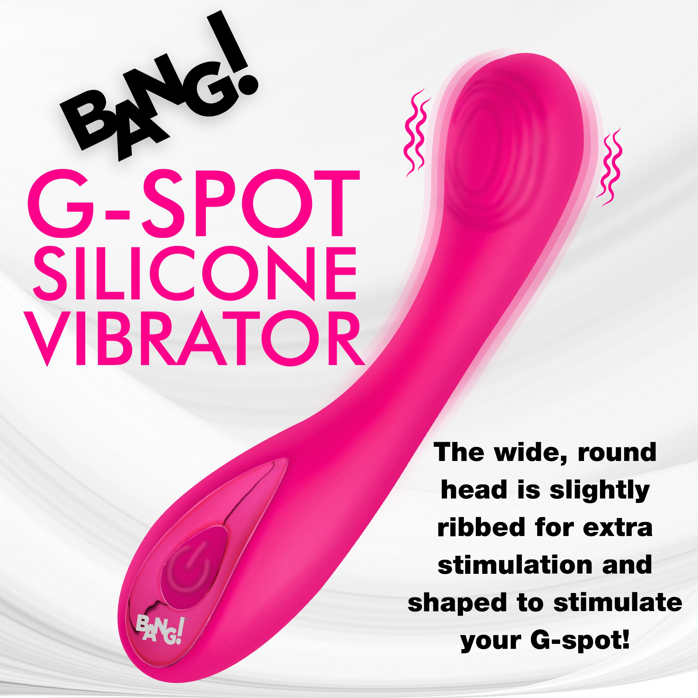 G-Spot Silicone Vibrator - Pink - Image 2