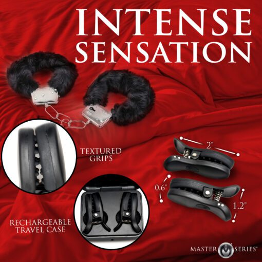 Dark Grip Wireless Vibrating Nipple Clamps - Image 4