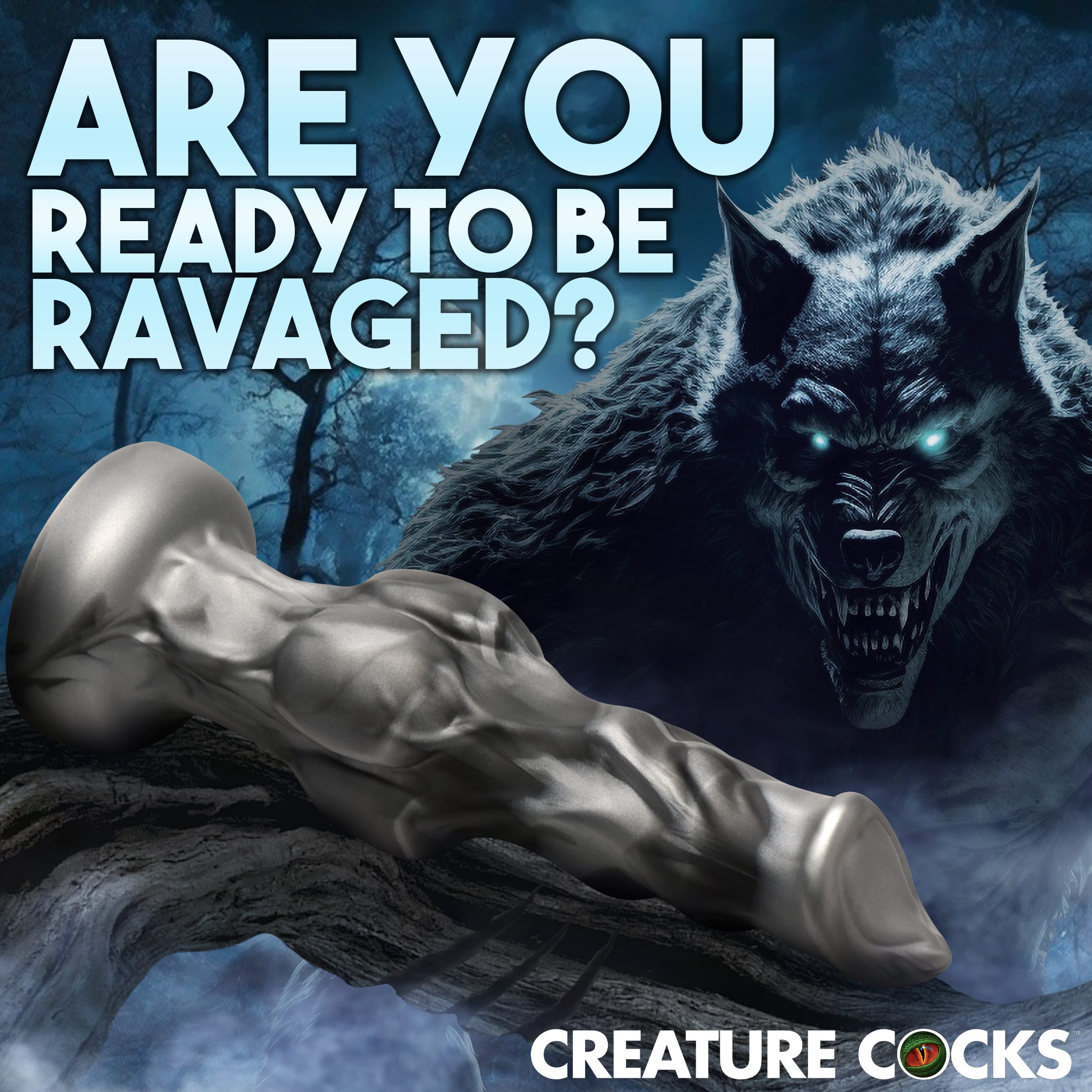Night Prowler Silicone Dildo - Large - Image 3