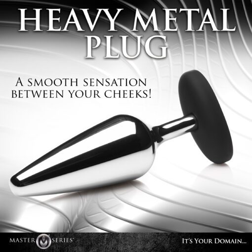 Butt Slut Metal & Silicone Butt Plug - Image 4