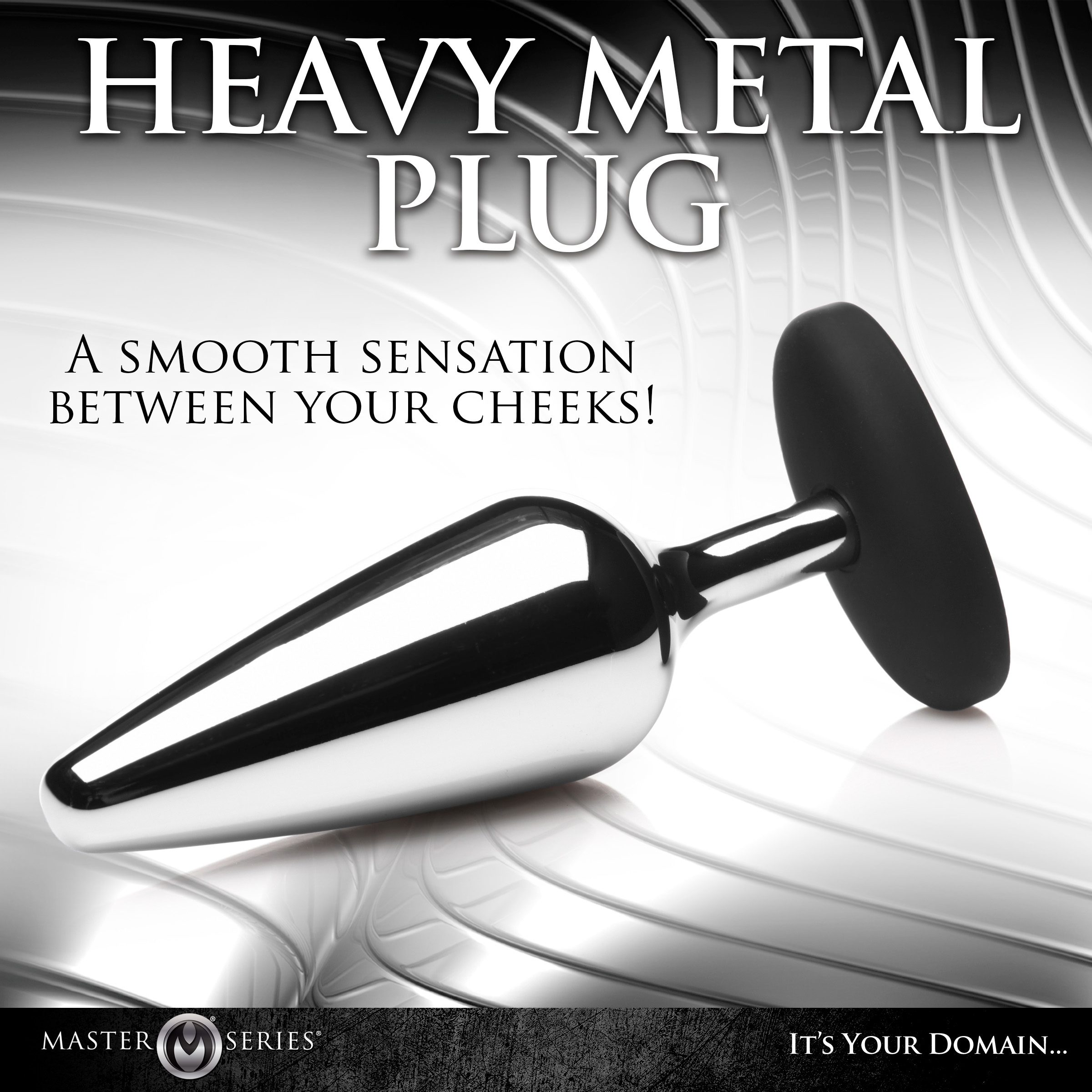 Butt Slut Metal & Silicone Butt Plug - Image 4