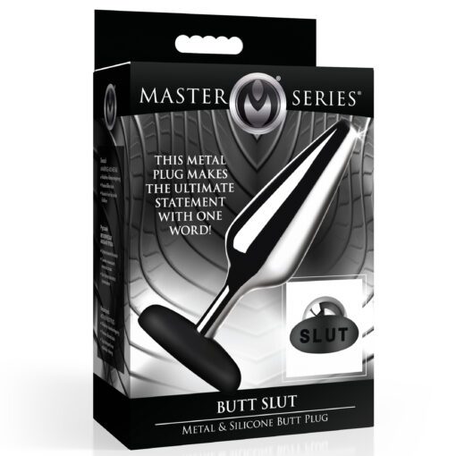 Butt Slut Metal & Silicone Butt Plug - Image 9