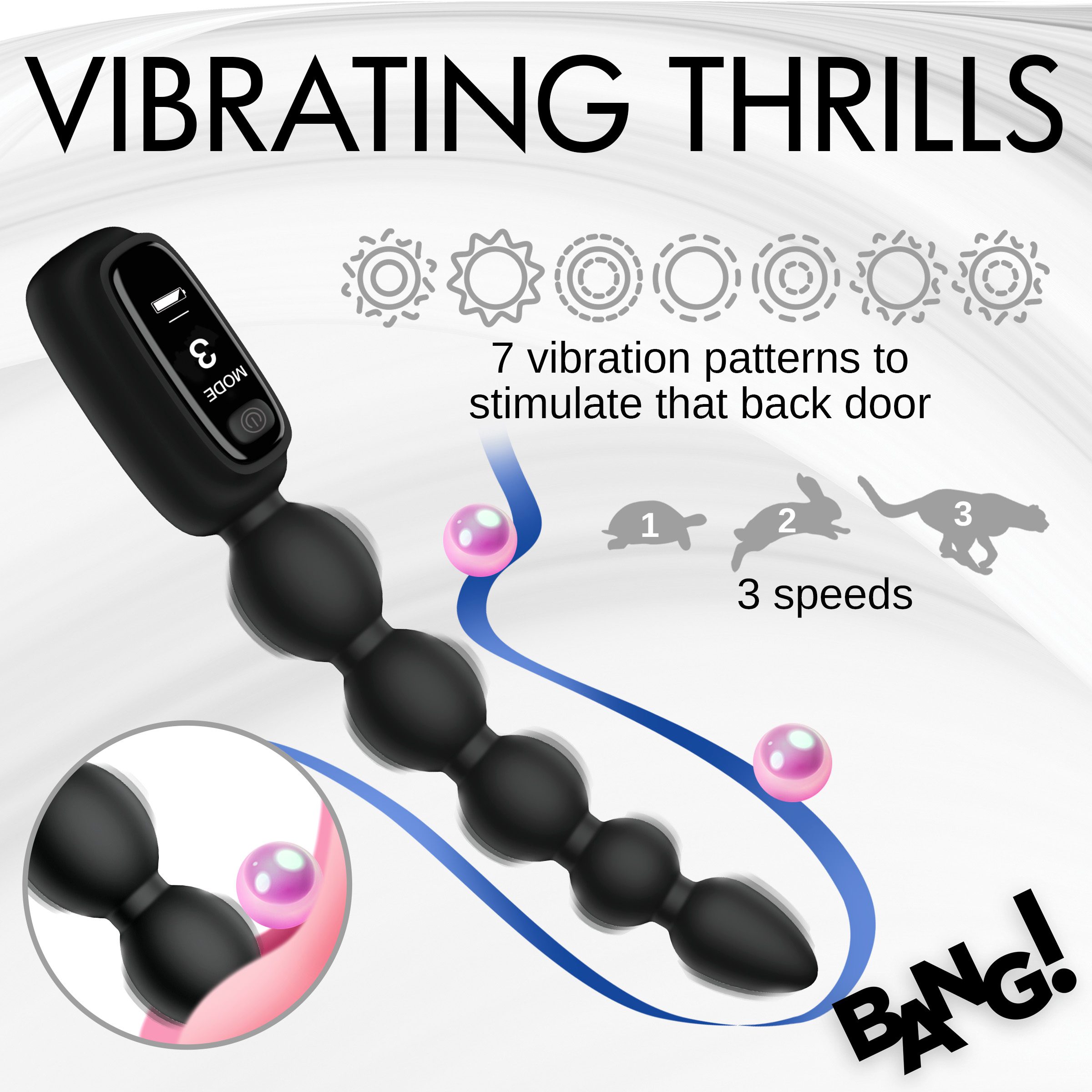 Silicone Anal Beads with Digital Display - Image 3