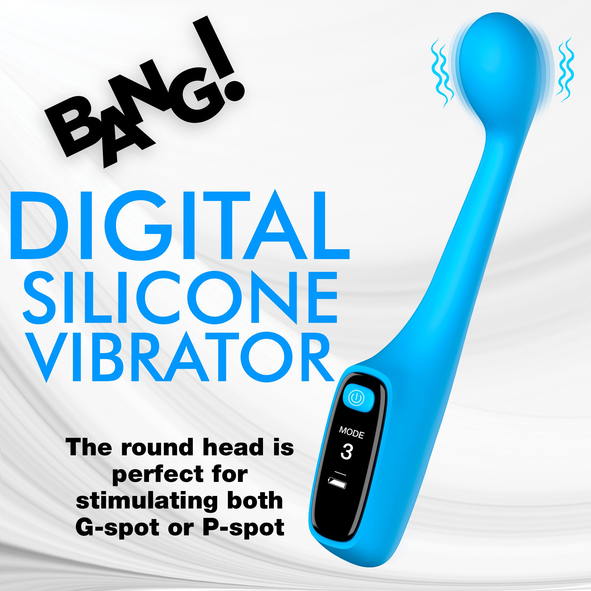 Silicone G-spot Vibrator with Digital Display - Image 2