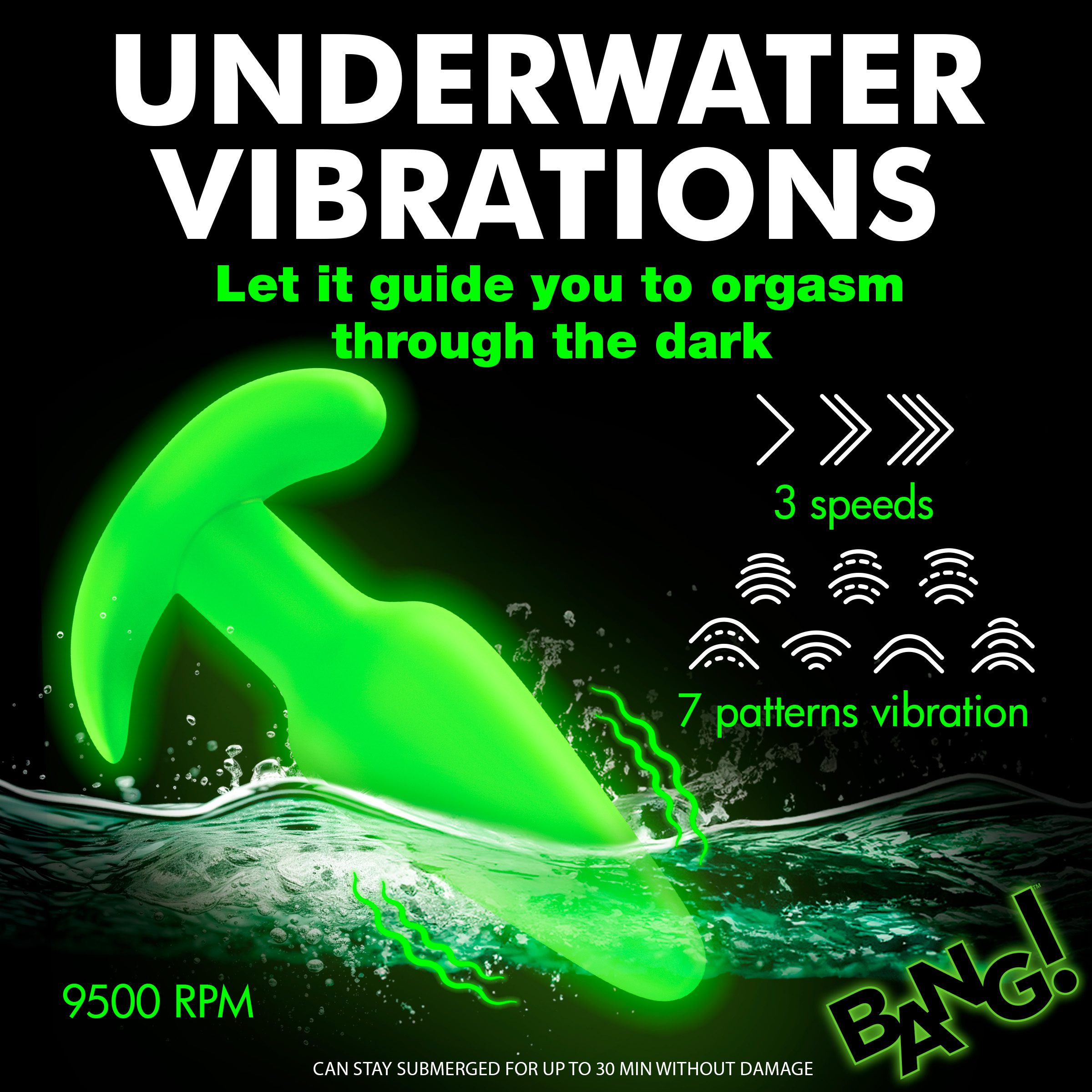 Glow-in-the-Dark Silicone Butt Plug - Image 3