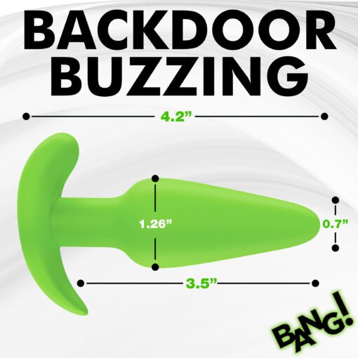 Glow-in-the-Dark Silicone Butt Plug - Image 4