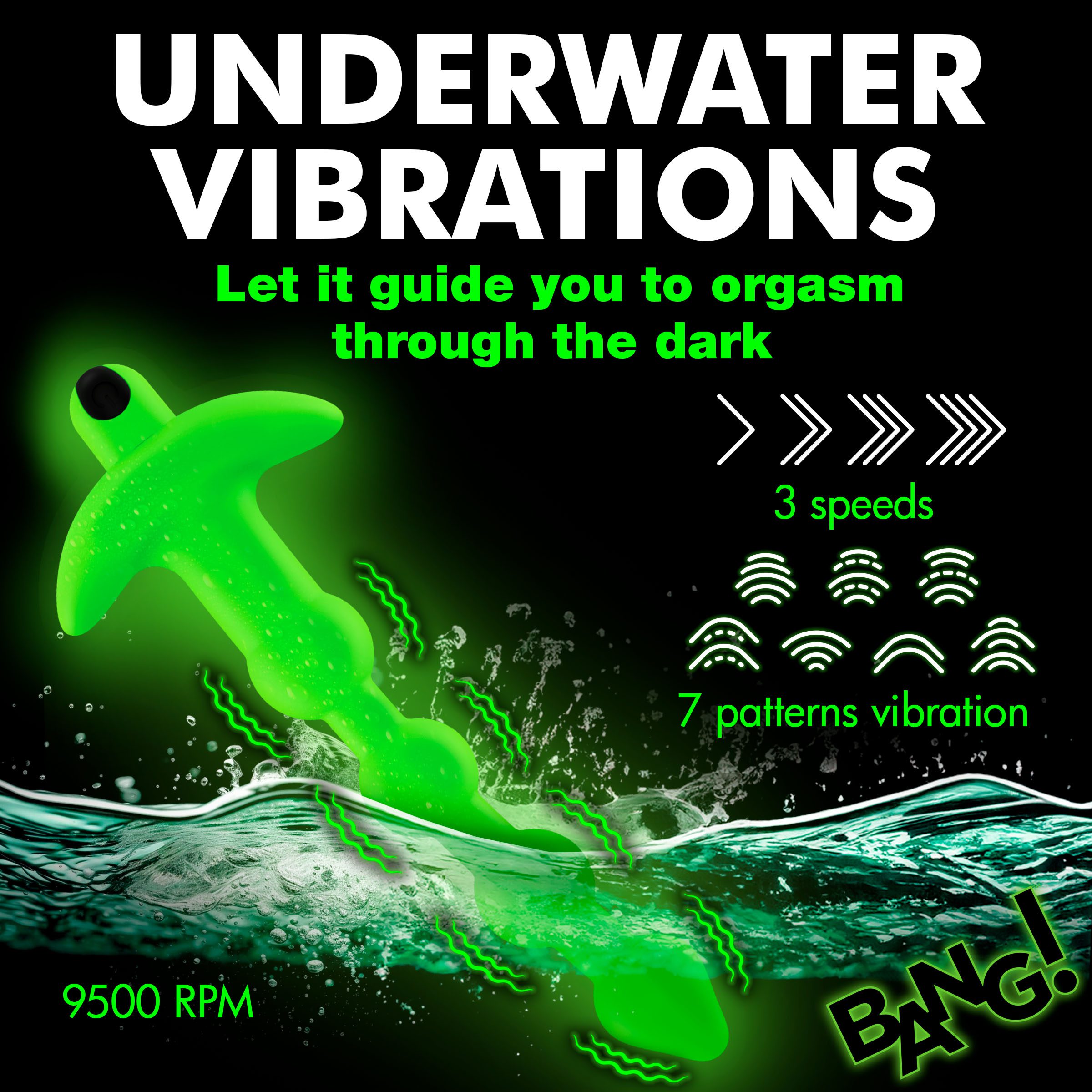 Glow-in-the-Dark Silicone Anal Beads - Image 3