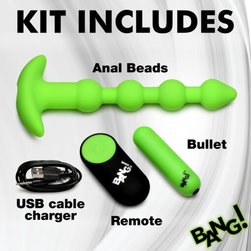 Glow-in-the-Dark Silicone Anal Beads - Image 6