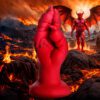 Demon Claw Fisting Silicone Dildo - Red