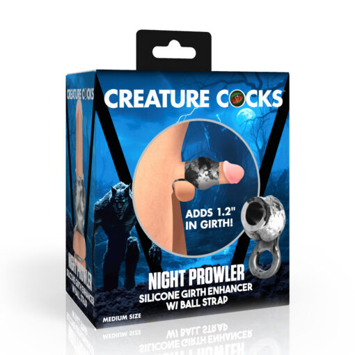 Night Prowler Silicone Girth Enhancer with Ball Strap - Medium - Image 6