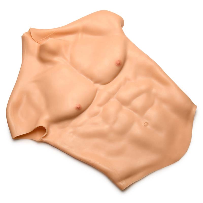 Ripped Silicone Male Chest - Small - Image 6