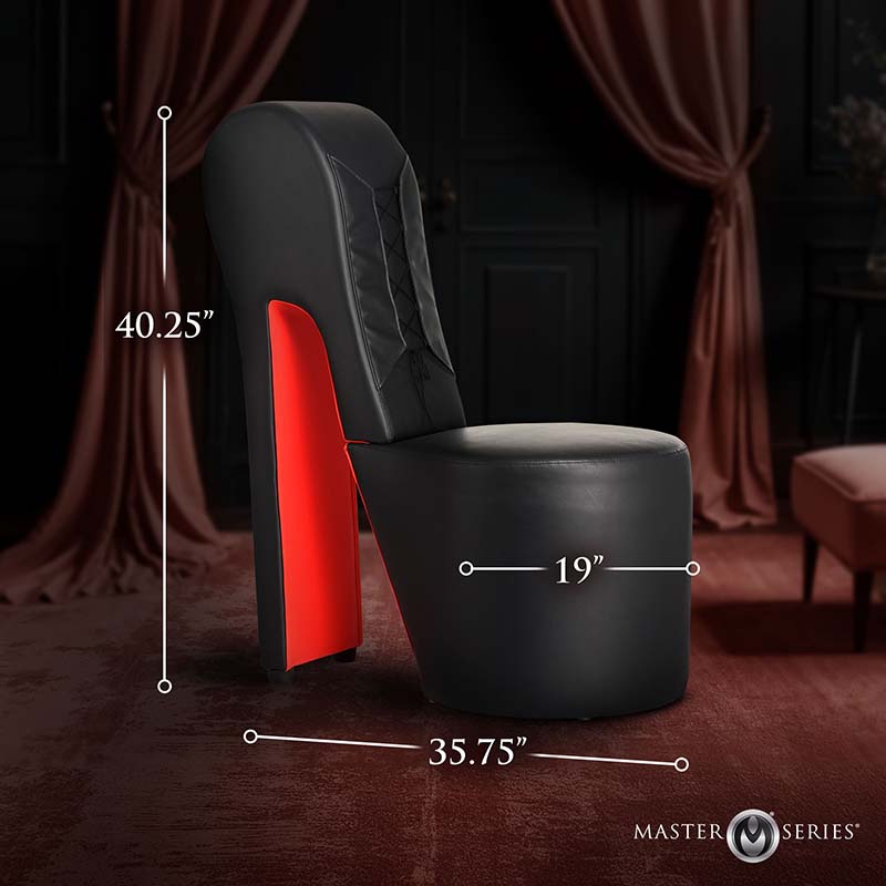 Stiletto Corset Chair - Red - Image 5