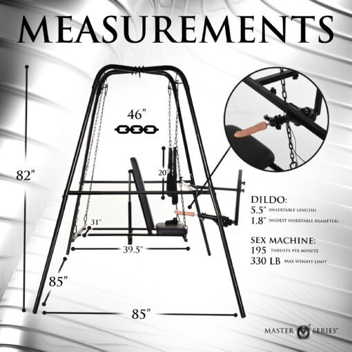 Throne Deluxe Adjustable Sling with Sex Machine - Image 5