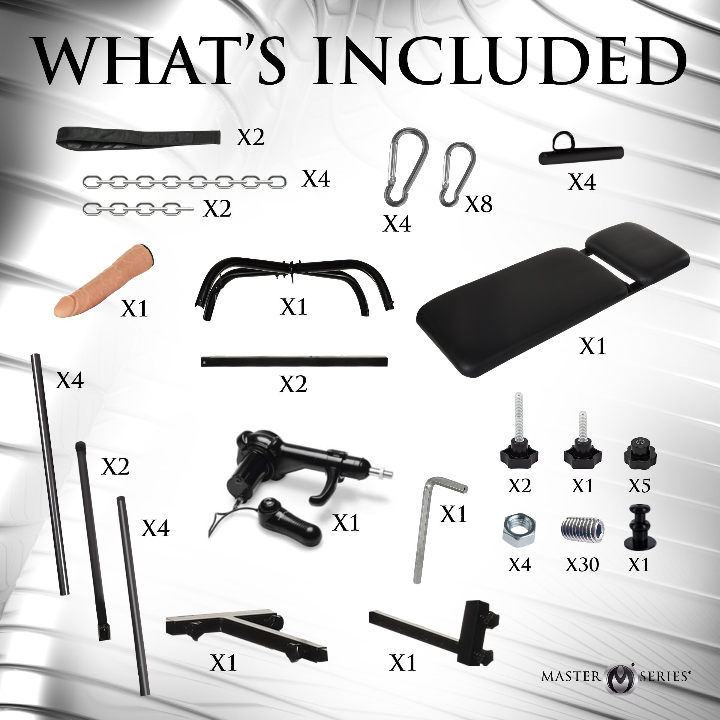Throne Deluxe Adjustable Sling with Sex Machine - Image 6