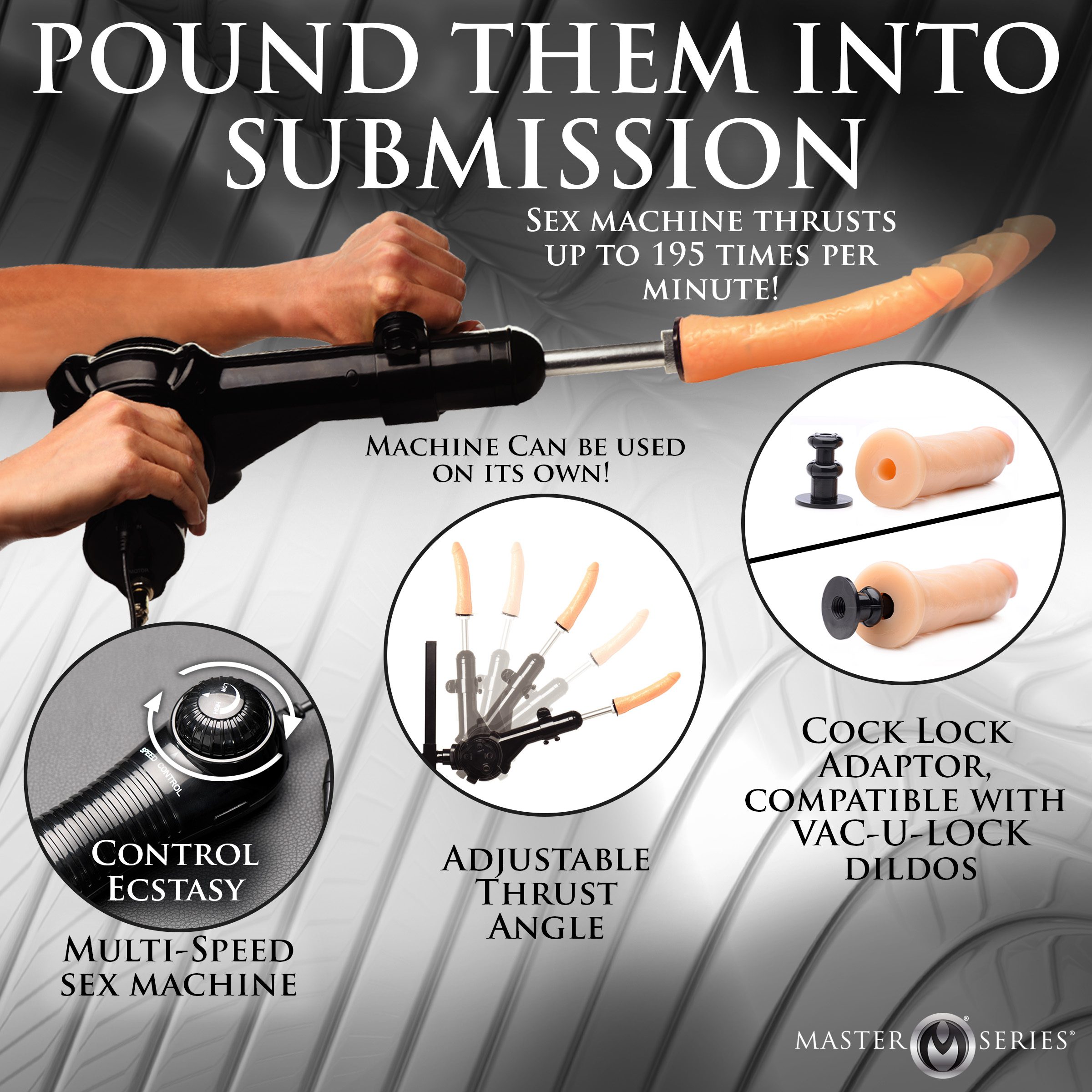 Throne Deluxe Adjustable Sling with Sex Machine - Image 4