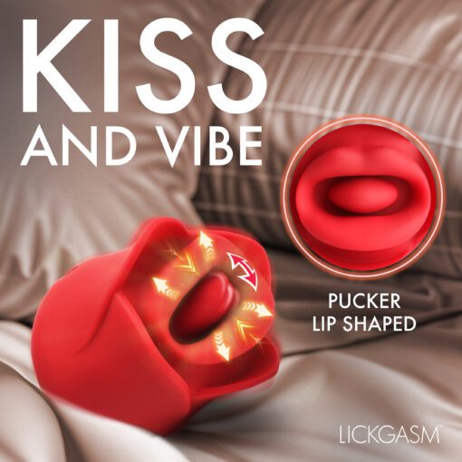 Sweet Kiss Kissing and Vibrating Clitoral Stimulator - Red - Image 4