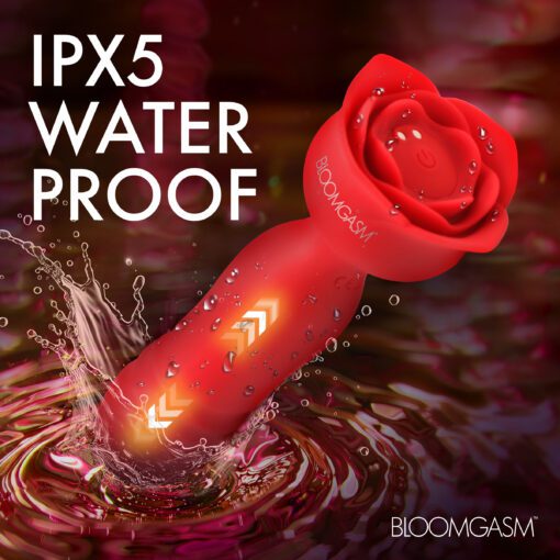 Rose Delight Silicone Thrusting Vibrator - Image 5