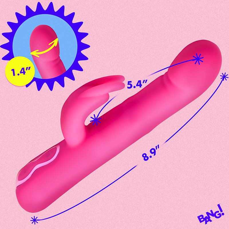 Come-Hither Beaded Silicone Rabbit Vibrator - Image 5