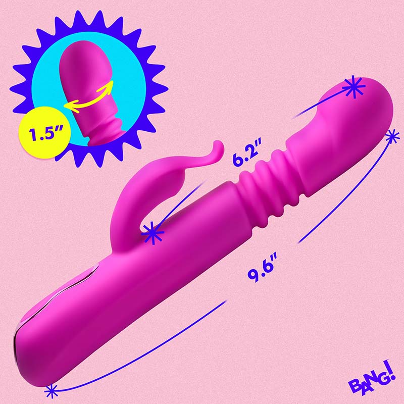 Thrusting Silicone Rabbit Vibrator - Image 5