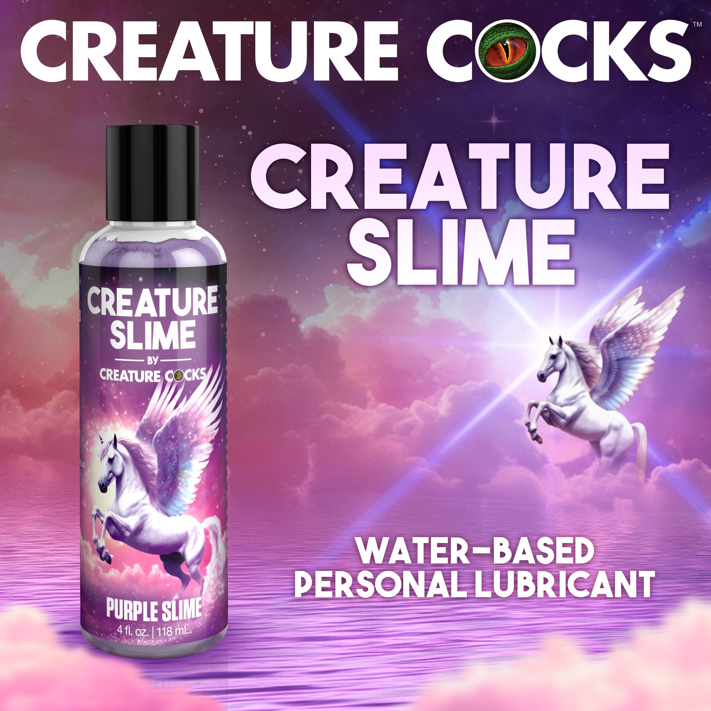 Purple Creature Slime Water-Based Lubricant - 4oz - Image 2