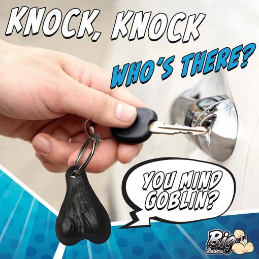 Big Ballers Keychain - Black - Image 3