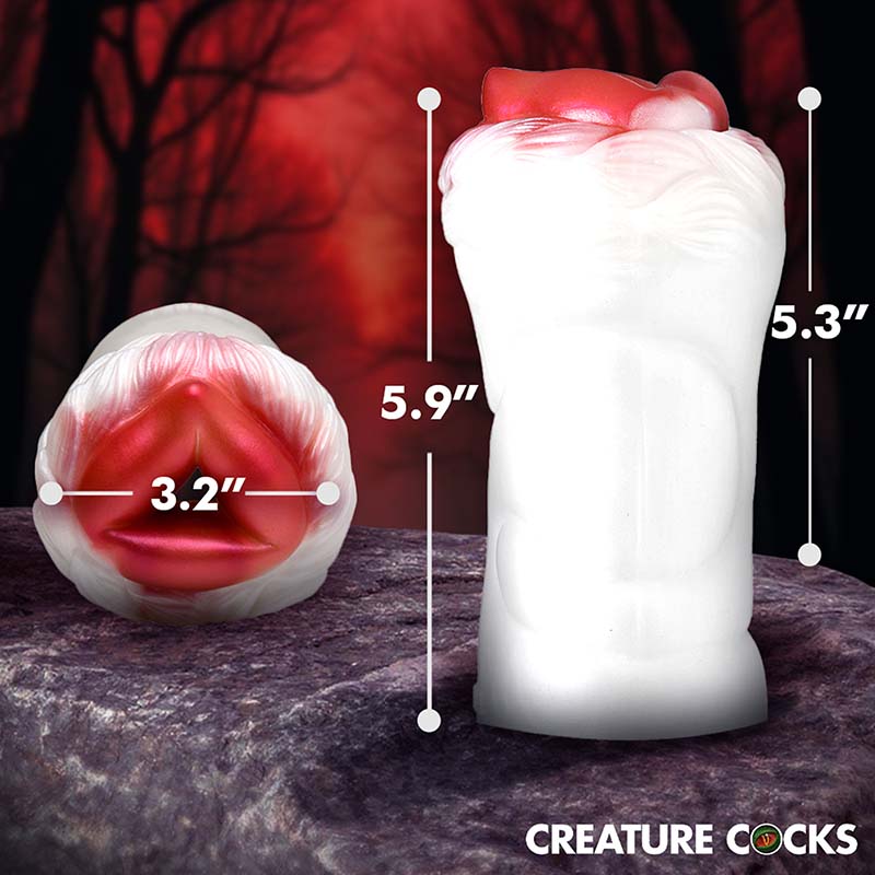 Snow She-Wolf Silicone Stroker - Image 5