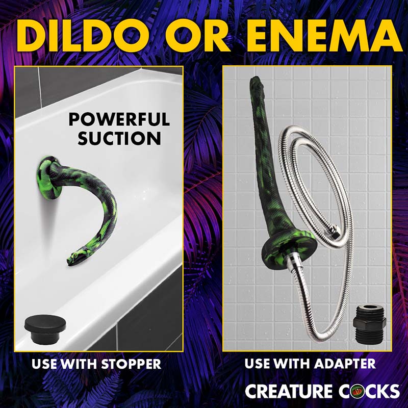 Spitting Serpent Silicone Enema Snake - Image 3