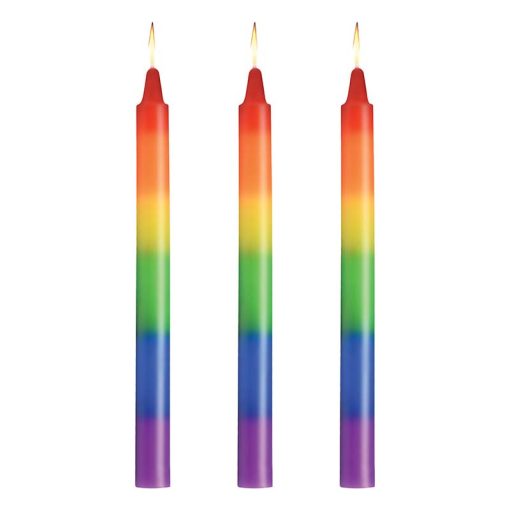 Pride Candles Rainbow Drip Candle Set of 3 - Image 4