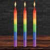 Pride Candles Rainbow Drip Candle Set of 3