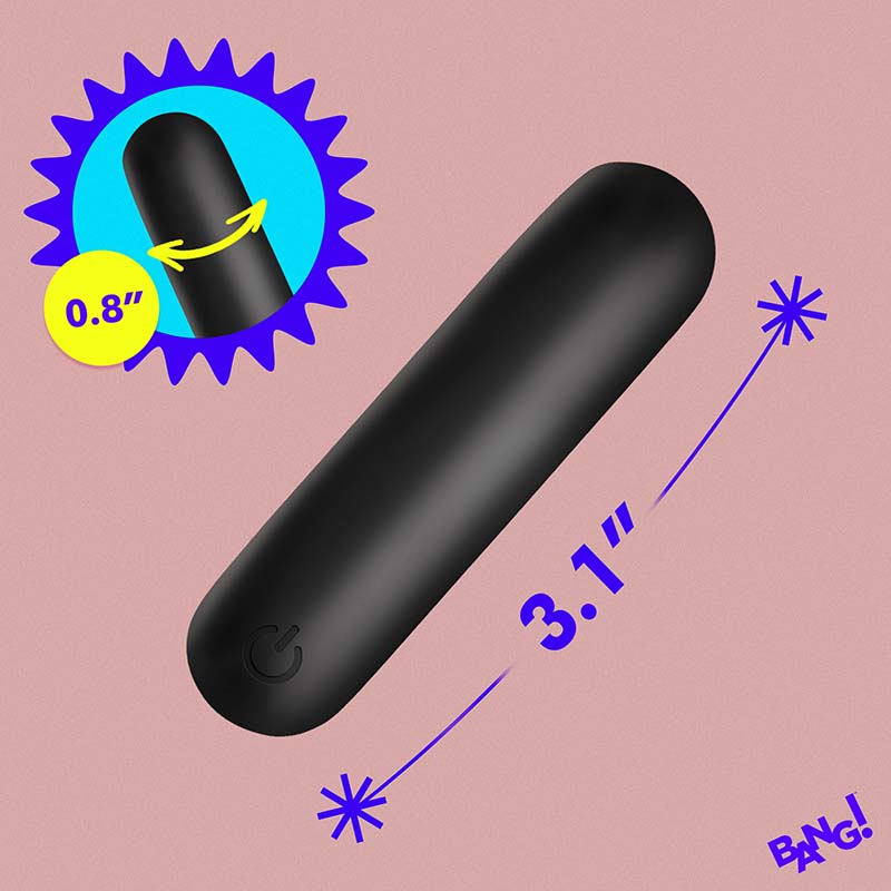 Flexible Silicone Bullet - Black - Image 4