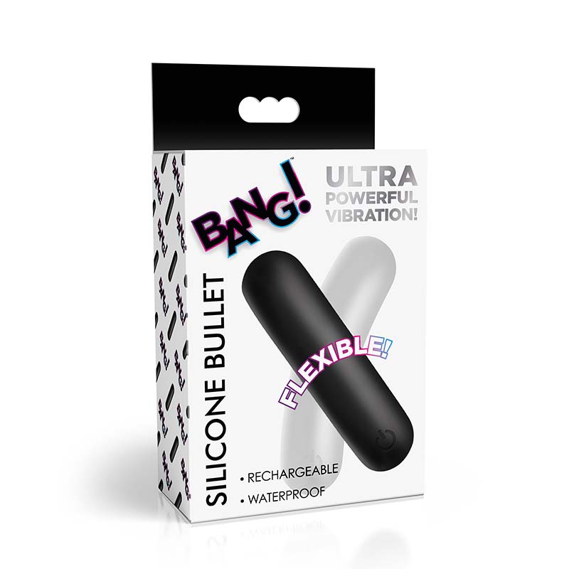 Flexible Silicone Bullet - Black - Image 5