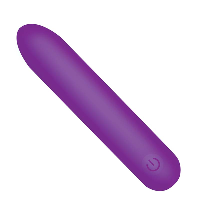 Tapered Flexible Silicone Bullet - Purple - Image 6