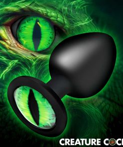 Creature Eye Green Eye Silicone Butt Plug - Large