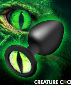 Creature Eye Green Eye Silicone Butt Plug - Medium