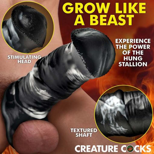 Stallion 1" Silicone Penis Extension - Image 2
