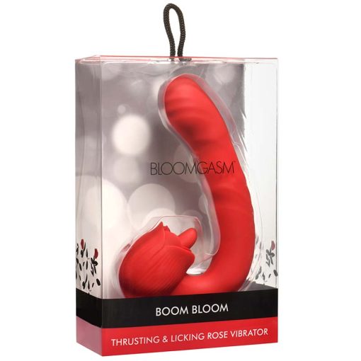 Boom Bloom Thrusting & Licking Rose Vibrator - Image 7