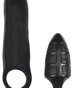 XXXPander Sheath with Double Textured Plug - Black