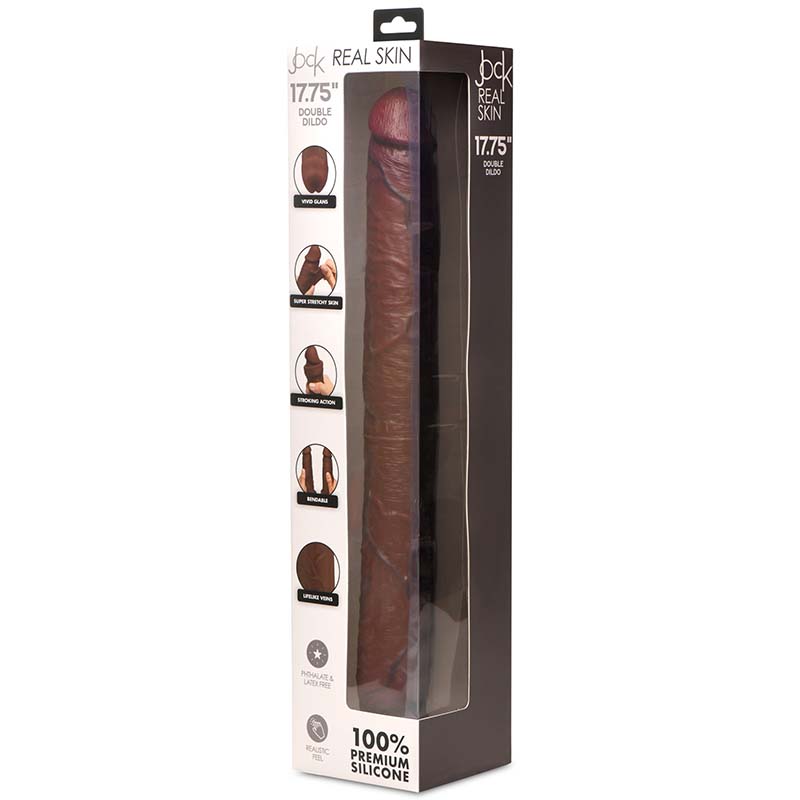 17.75 Inch Double Dildo - Dark - Image 8