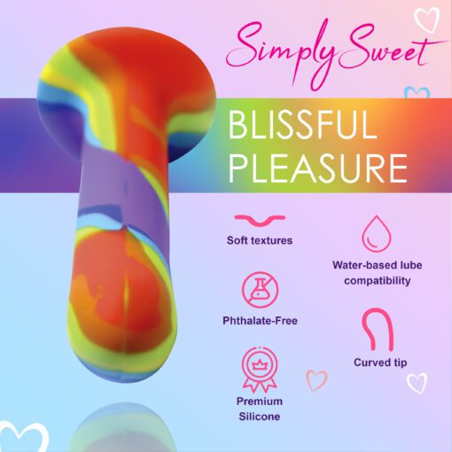 Rainbow Silicone Dildo - Image 5