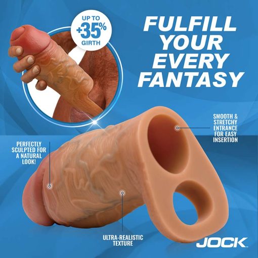 Enhancers Silicone Penis Extension Sleeve - Medium - Image 3