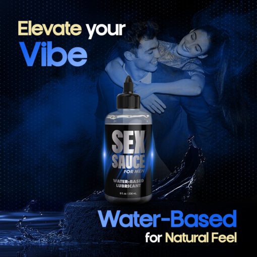 Sex Sauce for Men Water-Based Lubricant - 8oz - Image 2