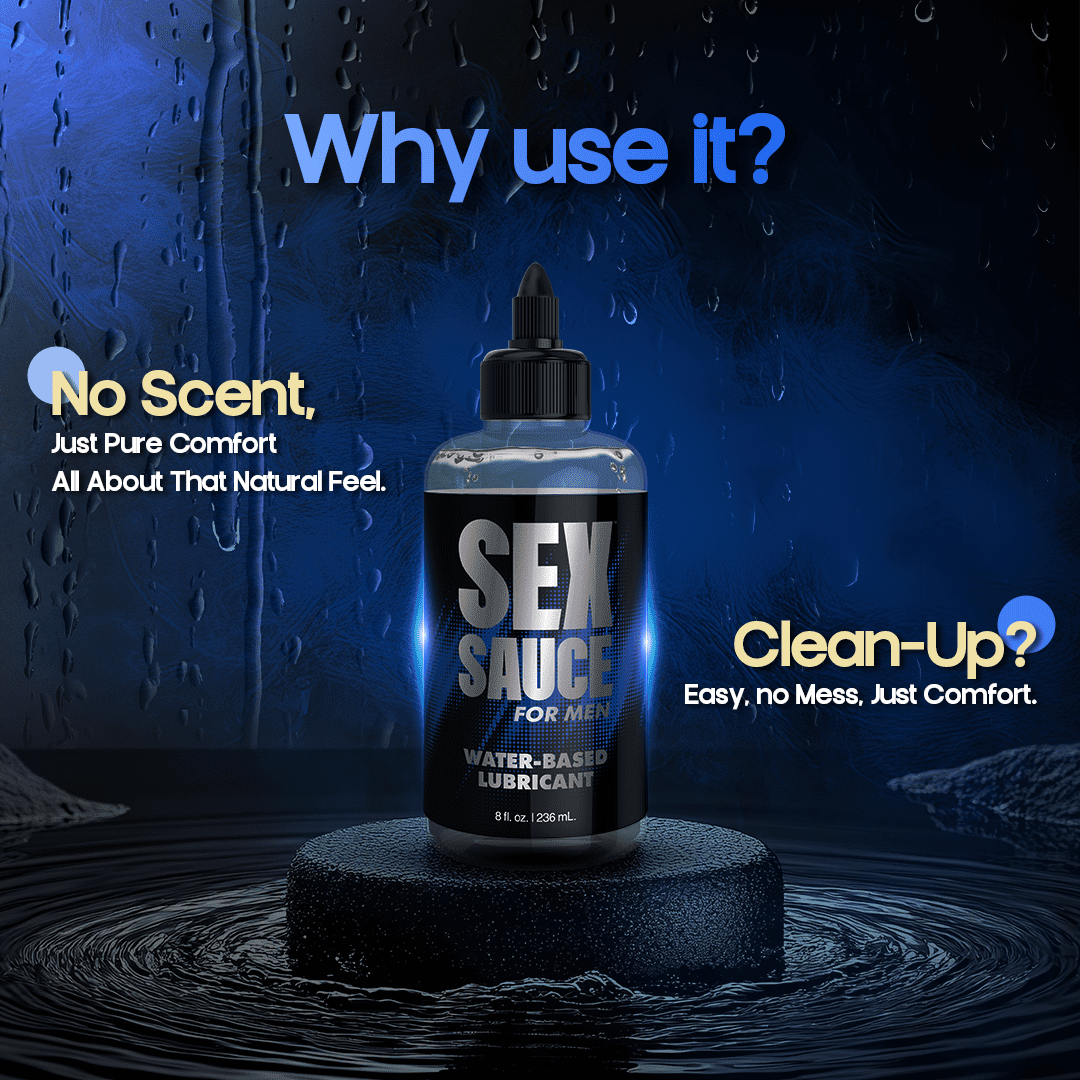 Sex Sauce for Men Water-Based Lubricant - 8oz - Image 4