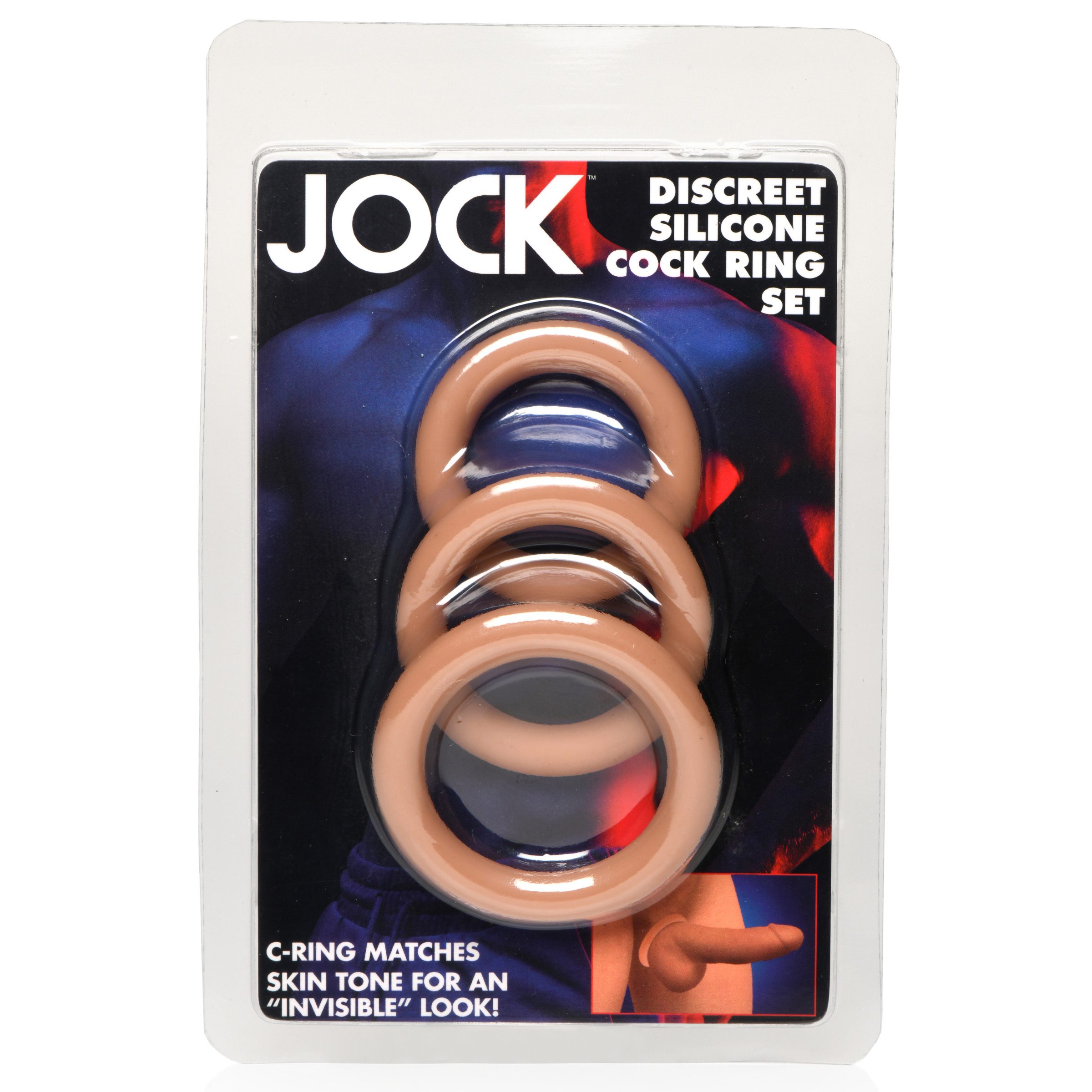 Discreet Silicone Cock Ring Set - Medium - Image 7