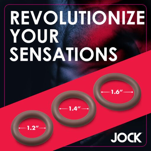 Discreet Silicone Cock Ring Set - Dark - Image 5