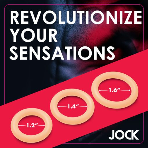 Discreet Silicone Cock Ring Set - Light - Image 5
