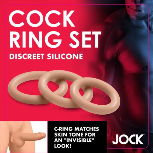 Discreet Silicone Cock Ring Set - Medium - Image 3