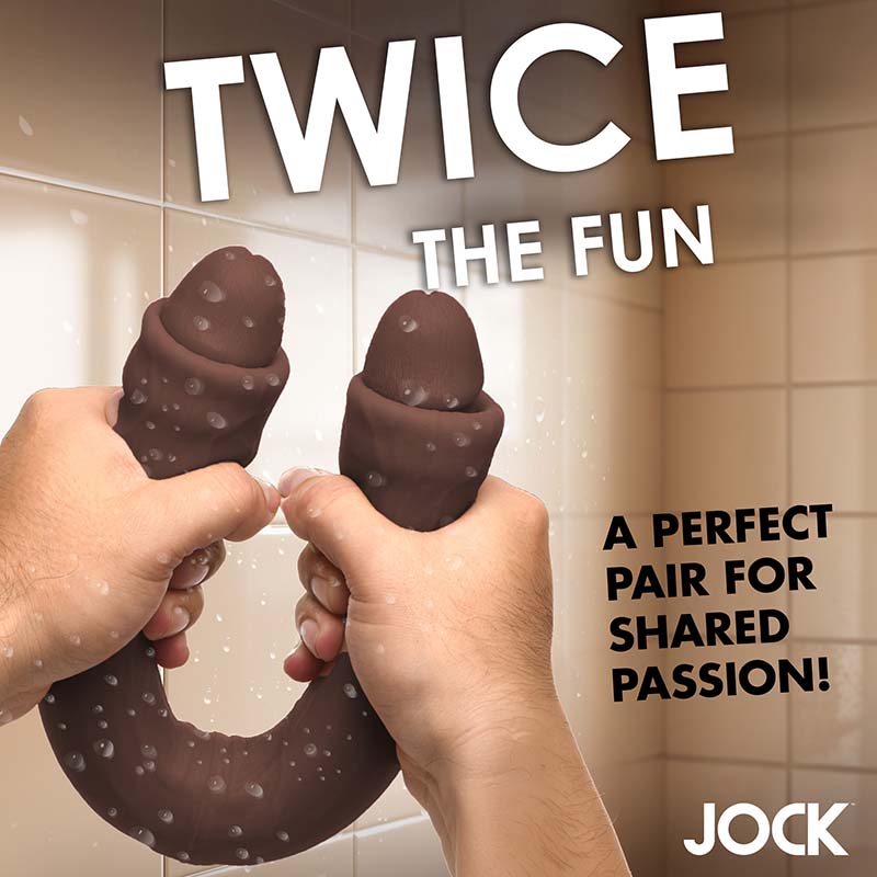 17.75 Inch Double Dildo - Dark - Image 3